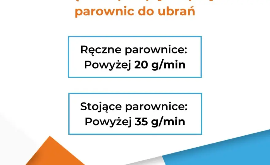 Wybór parownicy: Moc (W) to mit? Liczy się bar i g/min!