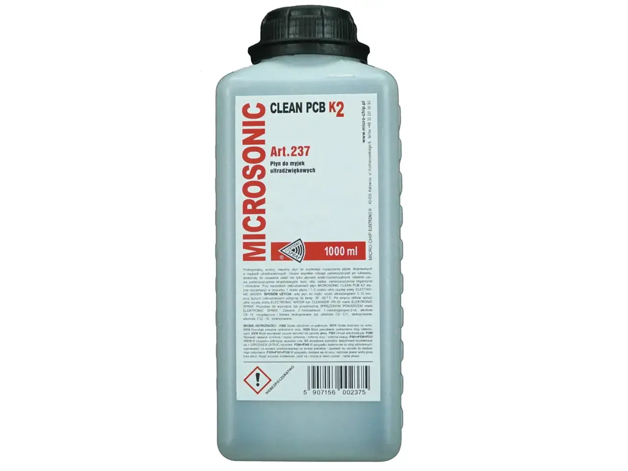 Butelka płynu do myjki ultradźwiękowej Microsonic Clean PCB K2.