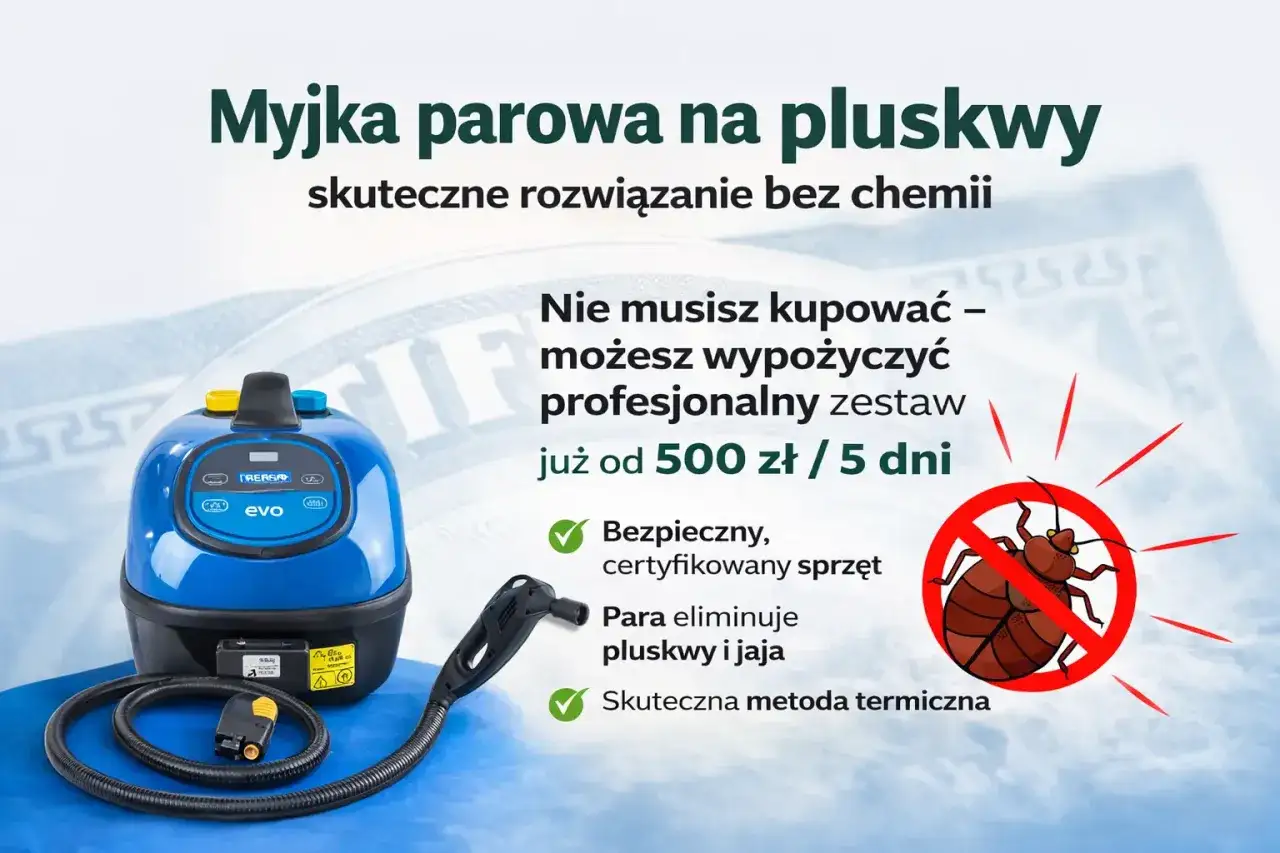 Profesjonalna parownica do dezynsekcji pluskiew